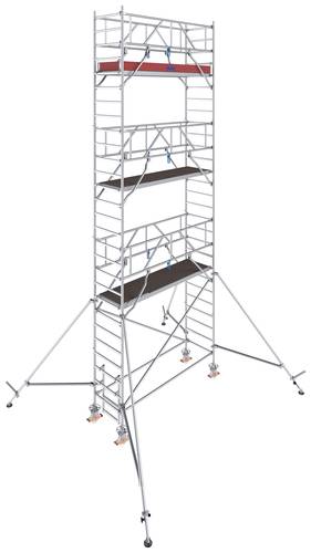 Krause 777058 FahrGerüst Aluminium Rollgerüst fahrbar Arbeitshöhe (max.): 8.30m Silber 225.5kg von KRAUSE