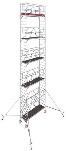 Krause 777089 FahrGerüst Aluminium Rollgerüst fahrbar Arbeitshöhe (max.): 11.30m Silber 309.5kg von KRAUSE