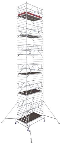 Krause 782113 FahrGerüst Aluminium Rollgerüst fahrbar Arbeitshöhe (max.): 13.40m Silber 527kg von KRAUSE