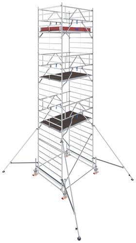 Krause 783059 FahrGerüst Aluminium Rollgerüst fahrbar Arbeitshöhe (max.): 8.50m Silber 309.5kg von KRAUSE