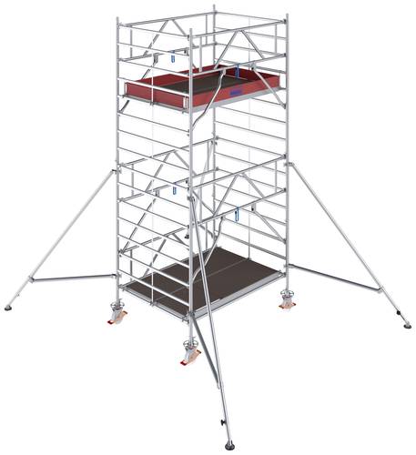 Krause 786029 FahrGerüst Aluminium Rollgerüst fahrbar Arbeitshöhe (max.): 5.30m Silber 200kg von KRAUSE