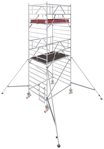 Krause 786036 FahrGerüst Aluminium Rollgerüst fahrbar Arbeitshöhe (max.): 6.30m Silber 215kg von KRAUSE