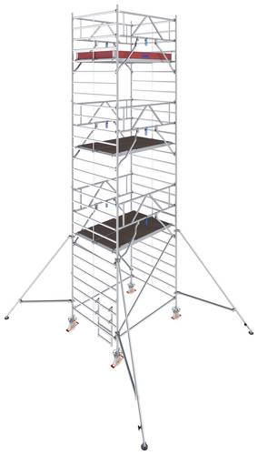 Krause 786050 FahrGerüst Aluminium Rollgerüst fahrbar Arbeitshöhe (max.): 8.30m Silber 279.5kg von KRAUSE