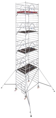 Krause 786074 FahrGerüst Aluminium Rollgerüst fahrbar Arbeitshöhe (max.): 10.30m Silber 347.5kg von KRAUSE