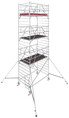 Krause 787040 FahrGerüst Aluminium Rollgerüst fahrbar Arbeitshöhe (max.): 7.30m Silber 291.5kg von KRAUSE