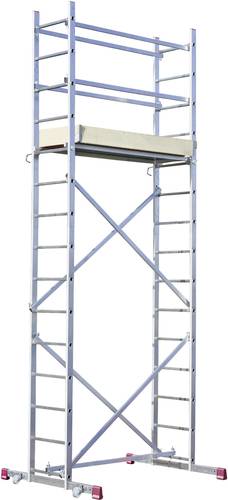 Krause 916129 CORDA Aluminium Montagegerüst fahrbar Arbeitshöhe (max.): 5m Silber 48kg von KRAUSE