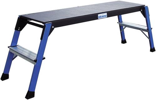 Krause MONTO® StepTop® 130099 Aluminium Arbeitsplattform Arbeitshöhe (max.): 2.5m Blau, Schwarz 9kg von KRAUSE