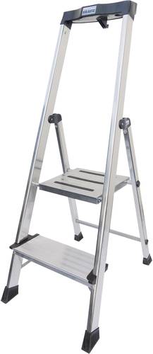 Krause Safety 127921 Aluminium Stufen-Stehleiter Arbeitshöhe (max.): 2.85m Silber 5.5kg von KRAUSE