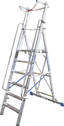 Krause Stabilo® Professional 127501 Aluminium Stufen-Stehleiter Arbeitshöhe (max.): 3.4m Silber 20kg von KRAUSE