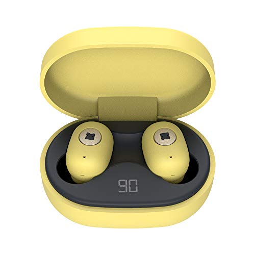 KREAFUNK Bluetooth in- Ear Headphones, kabellose Kopfhörer KFLP16 gelb von KREAFUNK