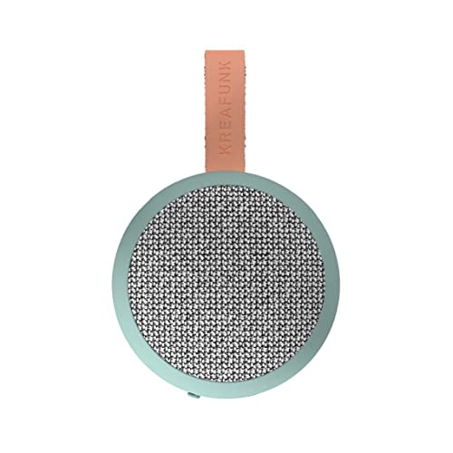 KREAFUNK aGO II Fabric, tragbarer Bluetooth 5.1 – Lautsprecher, True Wireless Stereo, bis zu 25 Stunden Wiedergabezeit, Dusty Green von KREAFUNK