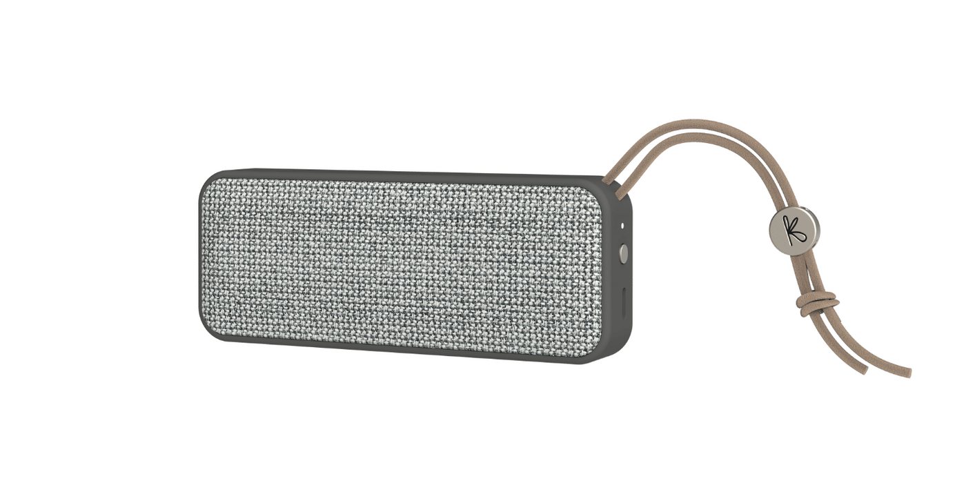 KREAFUNK aGROOVE mini Lautsprecher (Bluetooth, IPX4, Recycling-Textil, nachhaltige Produktion) von KREAFUNK
