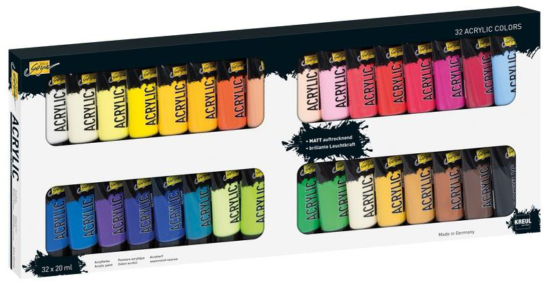 KREUL Acrylfarbe SOLO Goya Acrylic, 20 ml, 32er-Set von KREUL