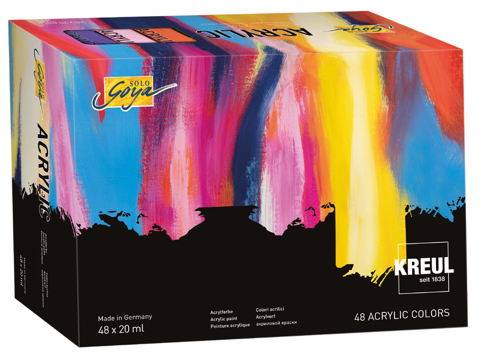 KREUL Acrylfarbe SOLO Goya Acrylic, 20 ml, 48er-Set von KREUL