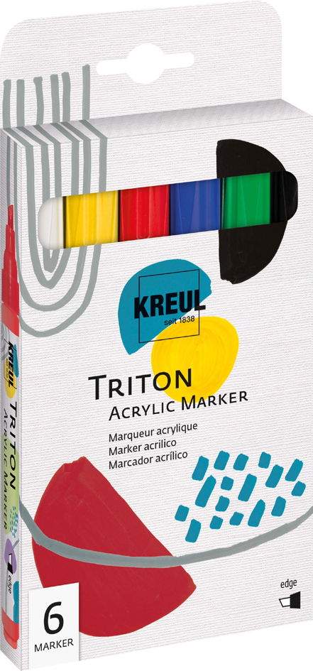 KREUL Acrylmarker TRITON Acrylic Marker, 6er-Set von KREUL