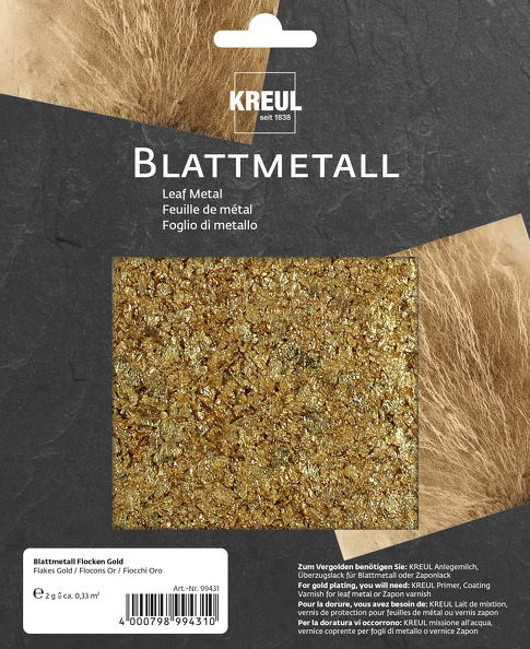 KREUL Blattmetall-Flocken, gold von KREUL