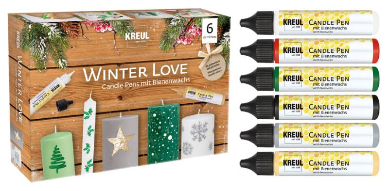 KREUL Candle Pen , Winter Love, , 6er-Set von KREUL
