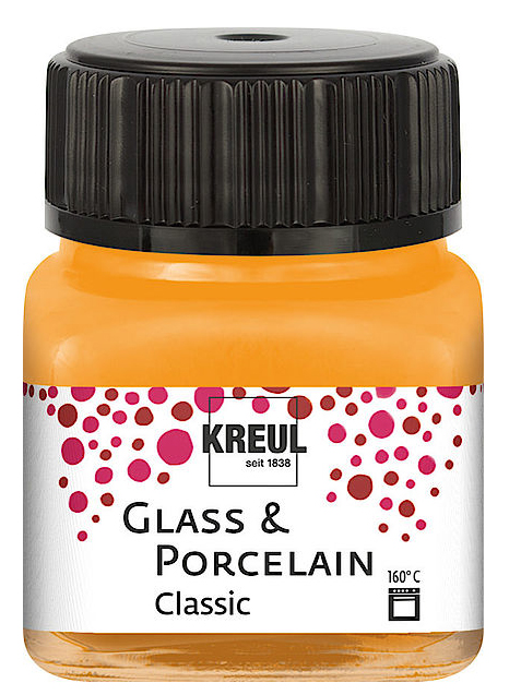 KREUL Glas- und Porzellanfarbe Classic, grau, 20 ml von KREUL