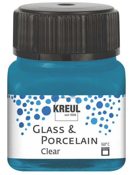 KREUL Glas- und Porzellanfarbe Clear, pink, 20 ml von KREUL