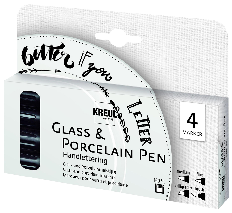 KREUL Glass & Porcelain Pen Handlettering, 4er-Set KREUL Glass & Porcelain Pen Handlettering, 4er-Set von KREUL