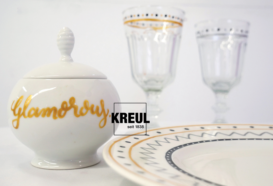 KREUL Glass & Porcelain Pen Metallic, 5er-Set von KREUL