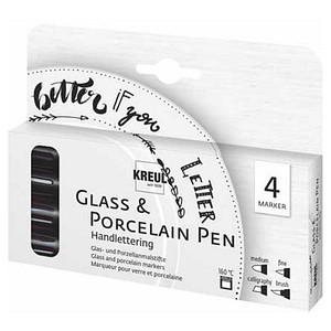 KREUL Handlettering Porzellanstifte schwarz 1,0 - 4,0 mm, 4 St. KREUL Handlettering Porzellanstifte schwarz 1,0 - 4,0 mm, 4 St. von KREUL