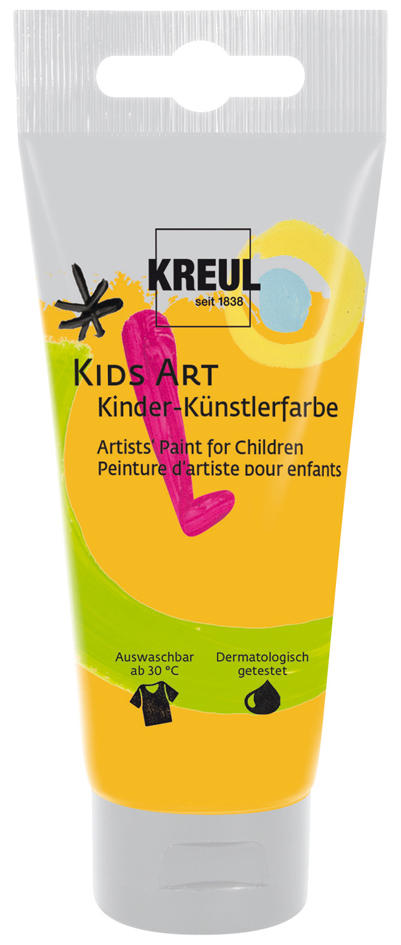 KREUL Kids Art Kinder-Künstlerfarbe, 75 ml, indischgelb von KREUL