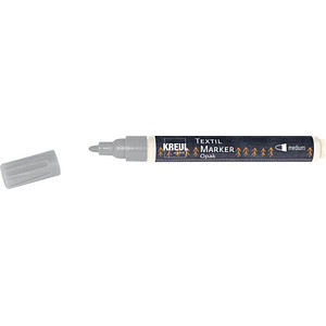 KREUL Opak Medium Textilmarker silber 2,0 - 4,0 mm, 1 St. von KREUL