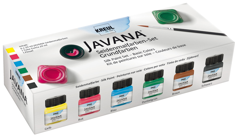 KREUL Seidenmalfarbe JAVANA, Creativset 6 x 20 ml von KREUL