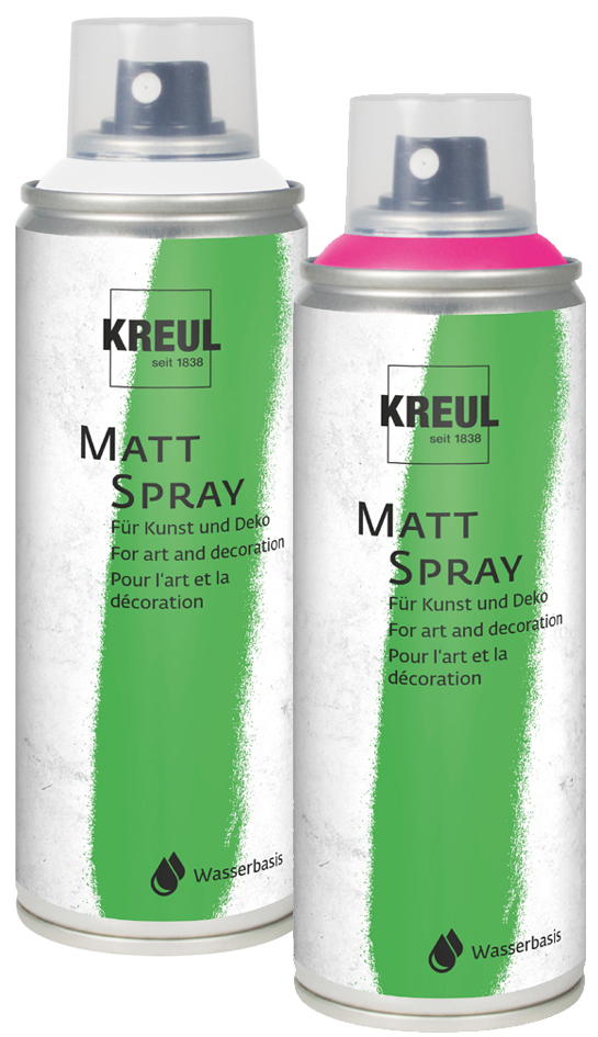 KREUL Sprühfarbe MATT SPRAY, gelb, 200 ml von KREUL