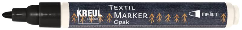 KREUL Textilmarker OPAK, Rundspitze, schwarz von KREUL