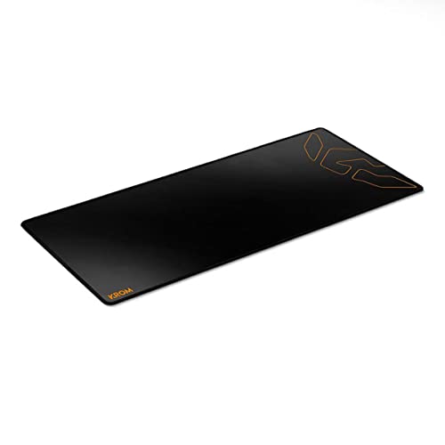 KROM KNOUT XL - Gaming Mauspad für Computermäuse, Abmessungen: 900x350x3mm, glatte und weiche Oberfläche, Gummiboden, Schwarz KROM KNOUT XL - Gaming Mauspad für Computermäuse, Abmessungen: 900x350x3mm, glatte und weiche Oberfläche, Gummiboden, Schwarz von KROM