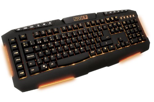 Nox Tastatur NXKROMKNKR Konker Schwarz Led Orange von KROM