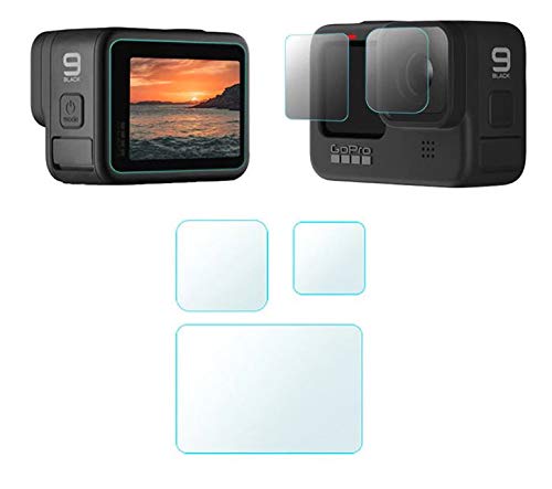 KRS GLA-9 Displayschutz Schutzglas kompatibel für GoPro 9 und Hero 9 Linsenschutz Glas (Für Gopro-9) von KRS