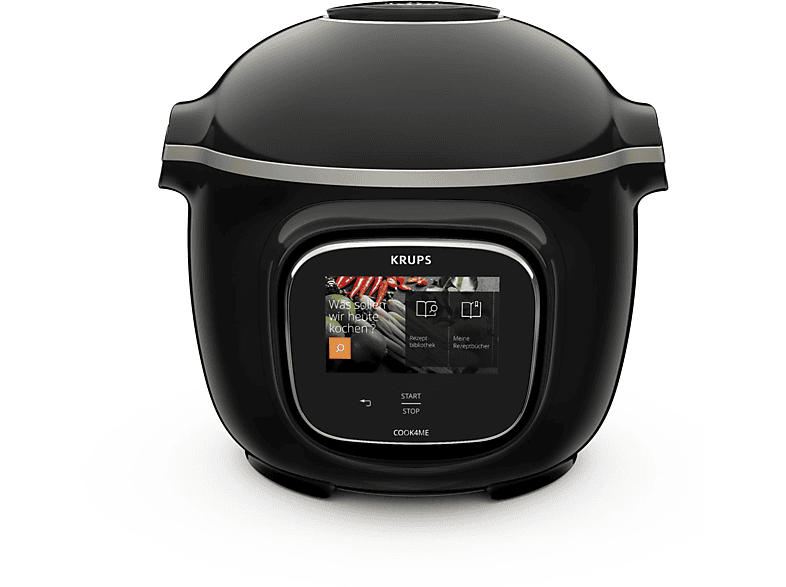 KRUPS CZ9128 Cook4Me Touch WIFI Multikocher Schwarz/Grau (Rührschüsselkapazität: 4 l, 1600 Watt) von KRUPS