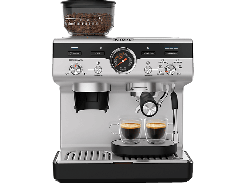 KRUPS XP801T Precision Espressomaschine Schwarz/Silber KRUPS XP801T Precision Espressomaschine Schwarz/Silber von KRUPS