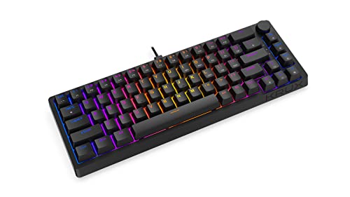 KRUX ATAX 65% PRO RGB OUTEMU RED, Gagming Keyboard, 68 Keys, QWERTY, Volume knob, KRX0126, Schwarz von KRUX