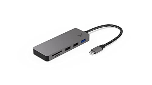 KRUX Active HUB unterstützt USB Typ C Geräte, HDMI, SD, microSD | KRX0136 von KRUX