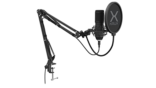 KRUX Edis 1000, USB Microphone, Pop Filtr, Verstellbarer Arm, KRX0109 von KRUX