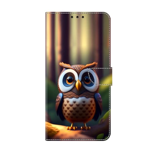 KRjcsfhy für Google Pixel 8A Hülle, Handyhülle für Google Pixel 8A Flip Case PU Lederhülle Schutzhülle Magnetverschluss Ledertasche mit Stander Function Brieftasche Tasche,Horneule von KRjcsfhy