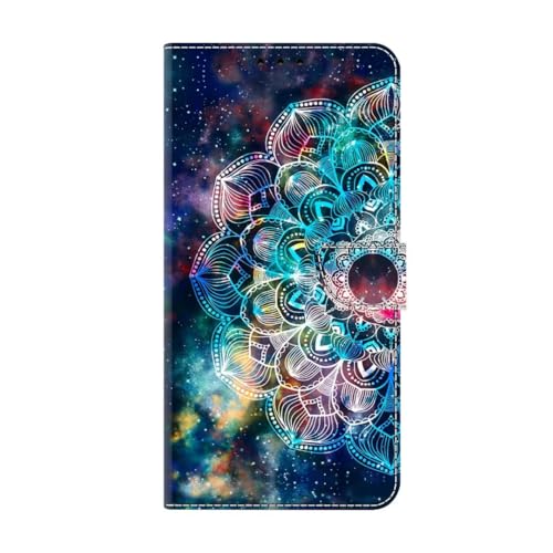 Lederhülle iPhone 13/iPhone 14 Flip Hülle, iPhone 13/iPhone 14 Wallet Case Handyhülle PU Leder Tasche Case Brieftasche mit Schutzhülle Top Blume von KRjcsfhy