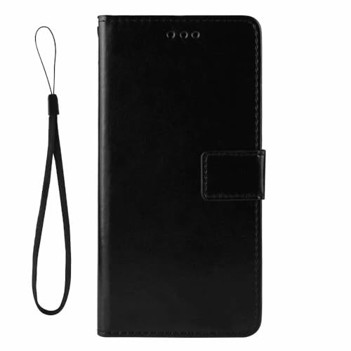 für Nothing Phone 3A Hülle, für Nothing Phone 3A Handyhülle Flip Case Schale PU Lederhülle Cover Klapphülle Magnet Schutzhülle Tasche Skin Ständer Handytasche für Nothing Phone 3A schwarz von KRjcsfhy