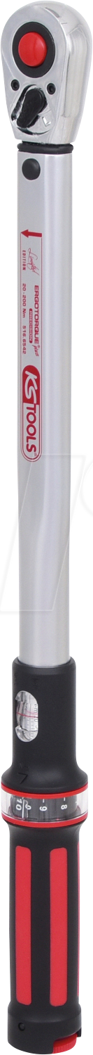 KS 516.6542 - 1/2'' ERGOTORQUE®precision Ratschen-Drehmomentschlüssel, 40-200Nm von KS TOOLS GMBH