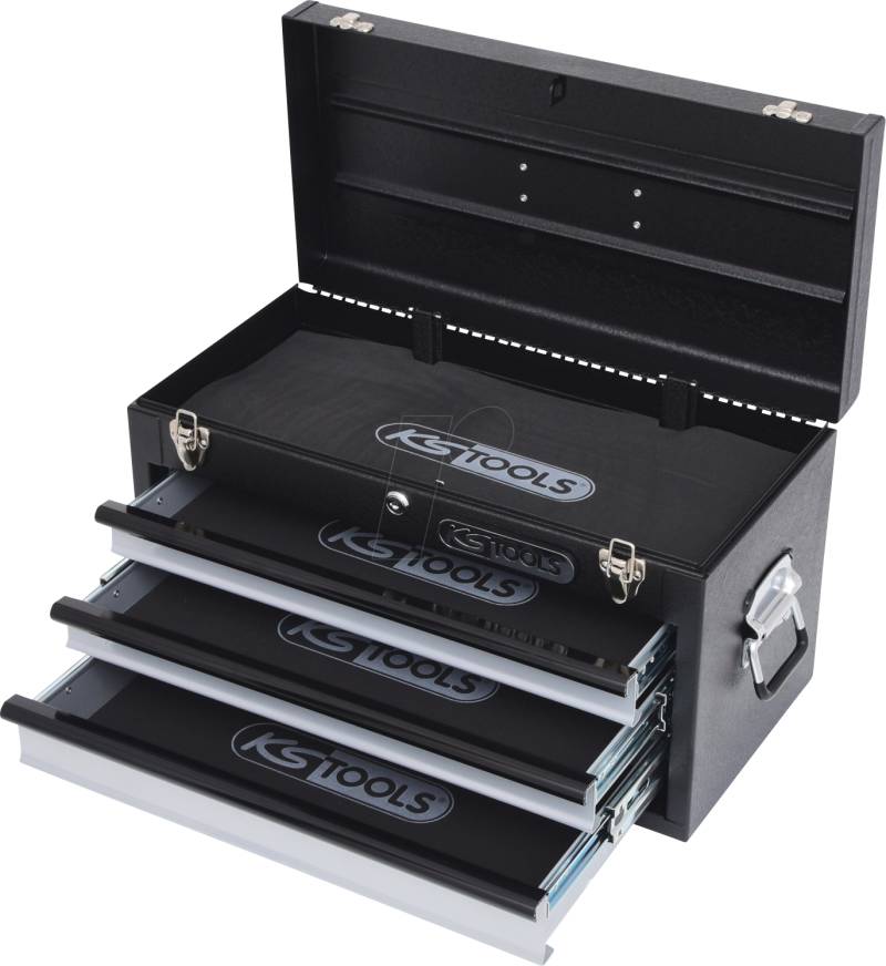 KS 801.0003 - Werkzeugtruhe mit 3 Schubladen, schwarz von KS TOOLS GMBH