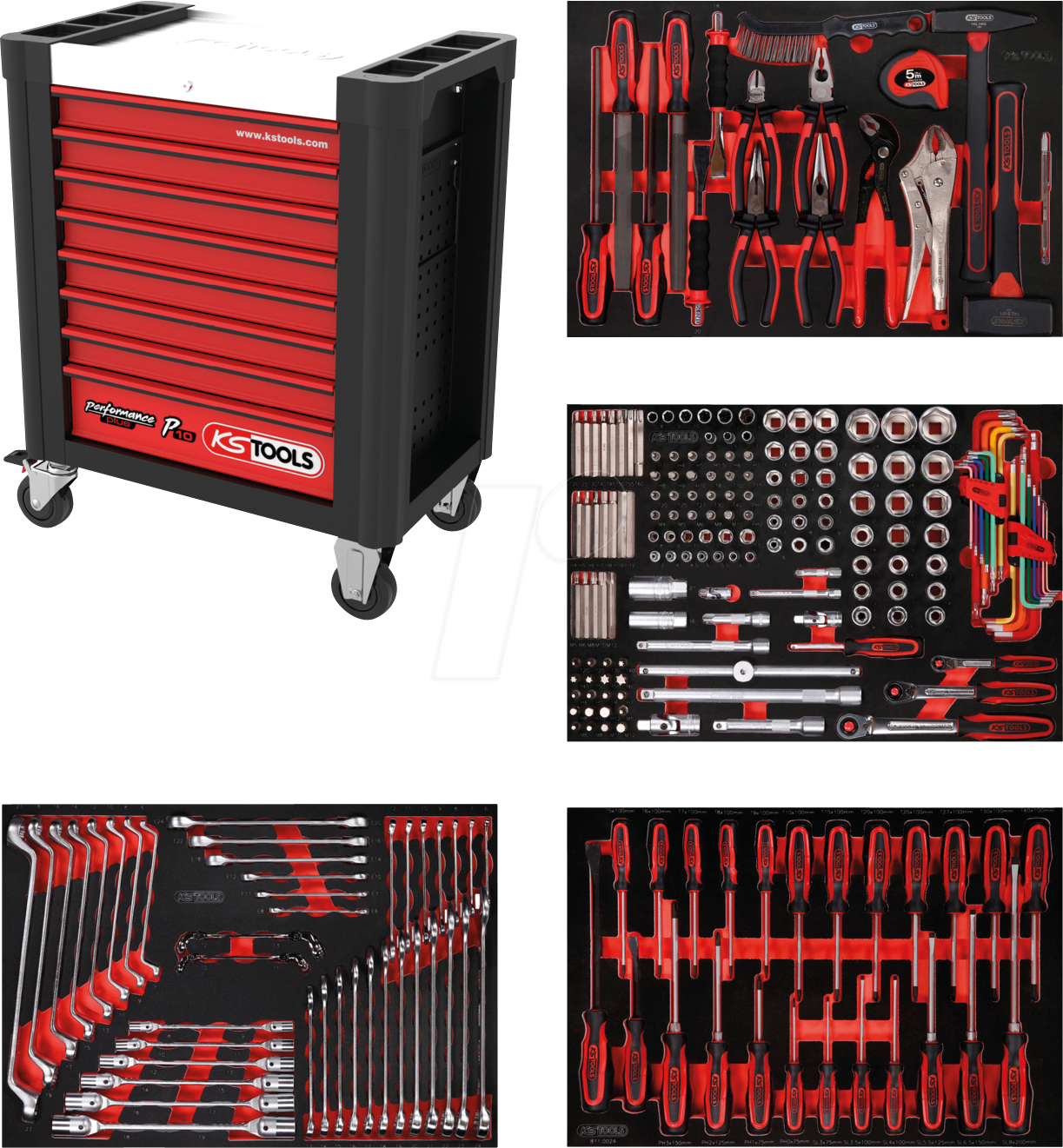 KS 810.4241 - Werkstattwagen-Satz P10, 241-teilig KS 810.4241 - Werkstattwagen-Satz P10, 241-teilig von KS TOOLS GMBH