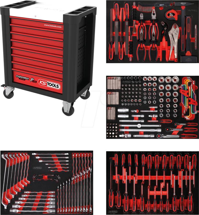KS 810.4241 - Werkstattwagen-Satz P10, 241-teilig von KS TOOLS GMBH
