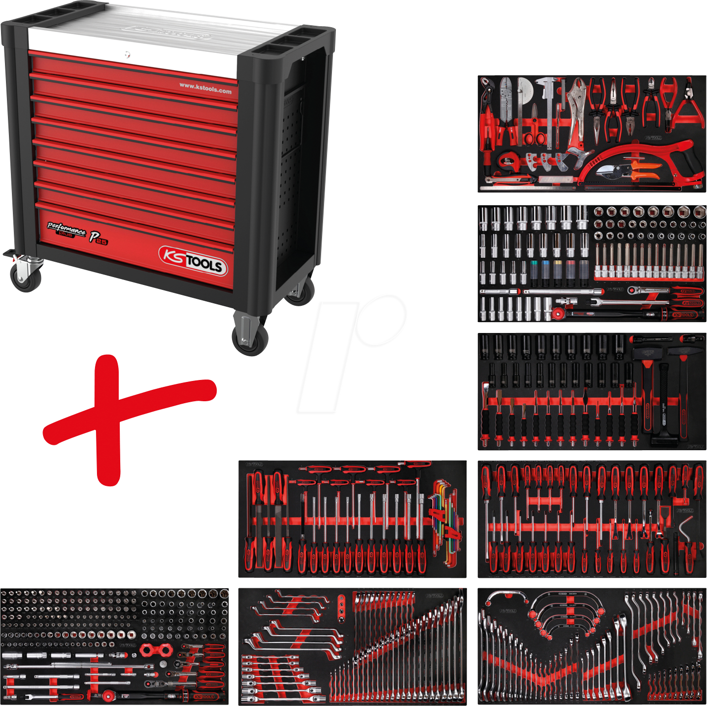 KS 825.8564 - Werkstattwagen-Satz P25, 564-teilig von KS TOOLS GMBH