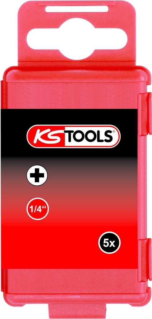 KS TOOLS 1/4 TORSIONpower Bit, 75mm, PH3, 5er Pack (918.3161) von KS TOOLS