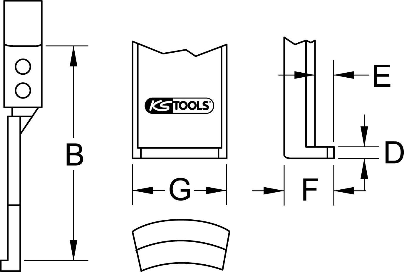 KS TOOLS Abzieherhaken, 400mm, D = 10mm (645.0253) von KS TOOLS