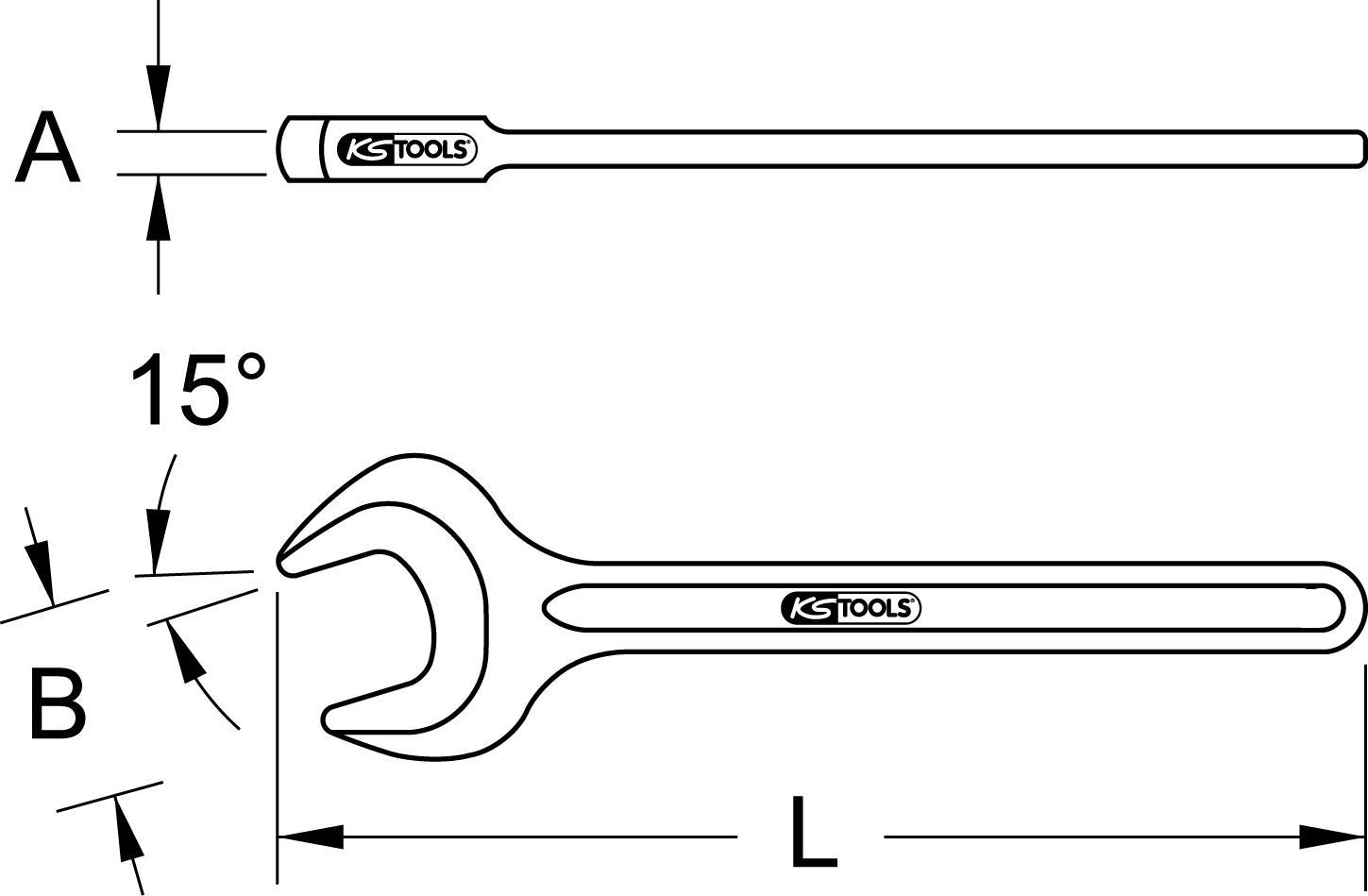 KS TOOLS BRONZEplus Einmaulschlüssel 1.1/4 (963.7232) von KS TOOLS